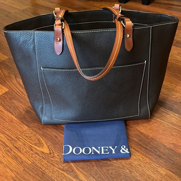 Dooney & Bourke Chocolate Pebble Tote-Medium - Picture 2 of 8
